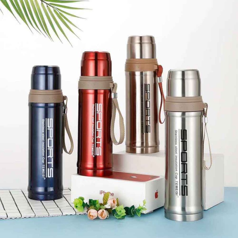 Buy 750ml stainless steel vacuum flask sports water bottle at best ...